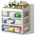 thumbnail image 1 of Multilayer Drawertype Plastic Storage Box Organizer/Medicine Box - Multifunctional Storage Container,Family Medicine Box Organizer,Organize Medications,Stationery,Office Items,Etc,Easy Access, 1 of 6