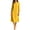 Yellow, variant on Guieoi Cotton-Linen Dresses for Women Solid-Color Collared 3/4-Sleeve Dress with Pockets Blue S