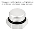 thumbnail image 5 of Unique Bargains G1/2 Male Thread Aluminum Hex Head Pipe Plug Cap Fitting Connector, Silver, 5 of 5