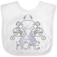 thumbnail image 3 of Inktastic Hope- Lung Cancer Awareness Boys or Girls Baby Bib, 3 of 4
