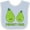 Blue and White, variant on Inktastic Perfect Pear Couple Funny Fruit Pair Boys or Girls Baby Bib