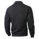 thumbnail image 5 of Ceisia Men's Regular-Fit Stand-Collar Half-Zip Checkered Texture Hoodless Sweatshirt Gift, 5 of 8
