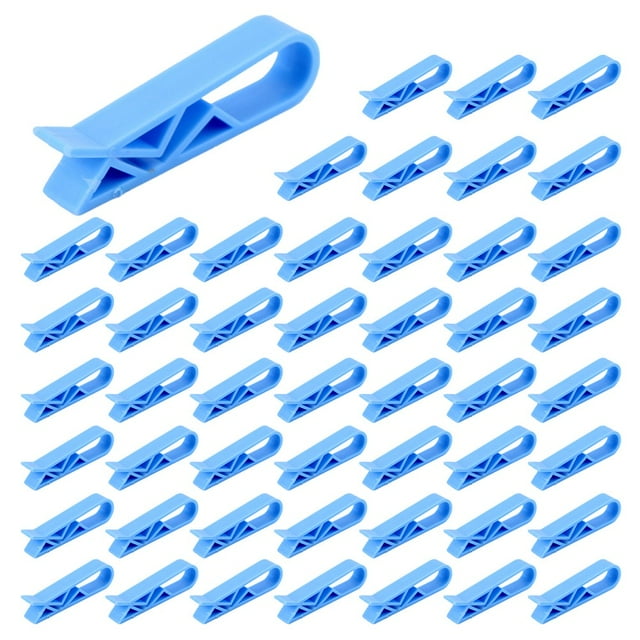 Chendee 50/100Pcs Garbage Bin Clip Anti-Slip Plastic Trash Bag Fixed Clip Holder,50Pcs