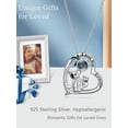 thumbnail image 2 of CACA LADY I Love You Necklace 100 Languages Projection Necklace 925 Sterling Silver Cute Animal koalas Pendant Necklace jewelry Gifts for Mom Women Birthday Mothers Day, 2 of 6