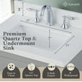 thumbnail image 4 of Lavanti Oakford Solidwood 24*18-inch Bathroom Vanity with Sink - Stylish Gray, 4 of 7