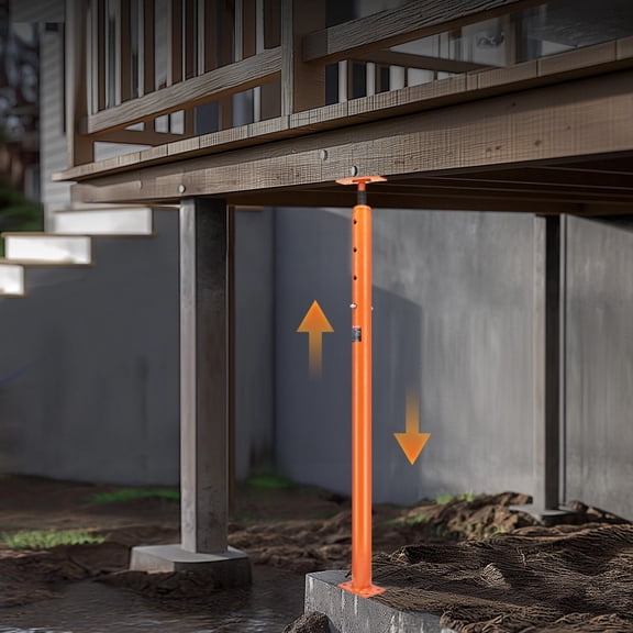 Telescoping Floor Jack Post 56"-100" - Adjustable House Leveling Lift & Support