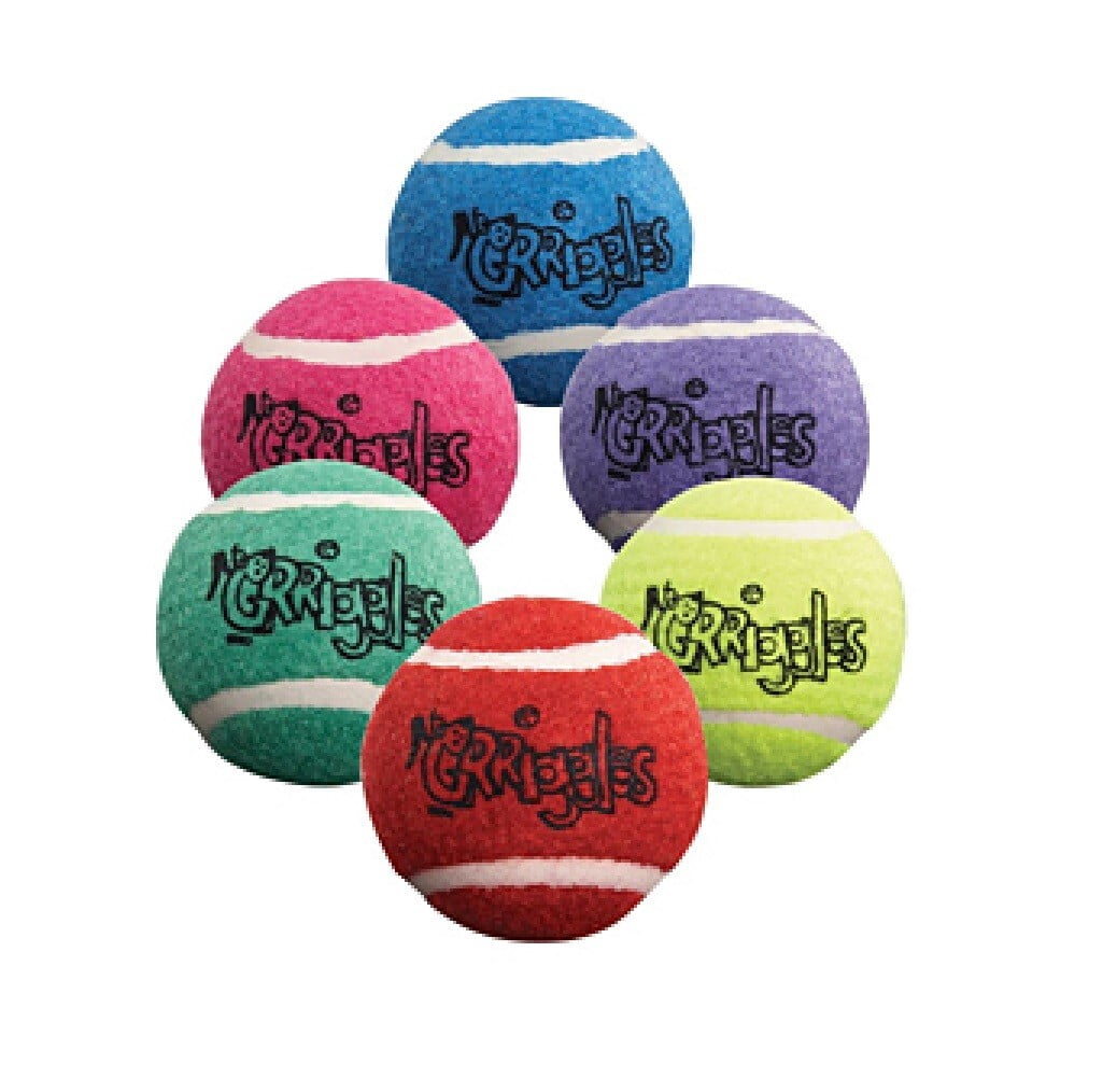 Bulk Tennis Ball Dog Toys Bright Colorful Durable Fun Fetch Chase Chew 2.5 inch (25 Balls)