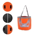 thumbnail image 3 of Unique Bargains 12L Collapsible Bucket, Portable Folding Water Storage Wash Basin, Orange, 3 of 7