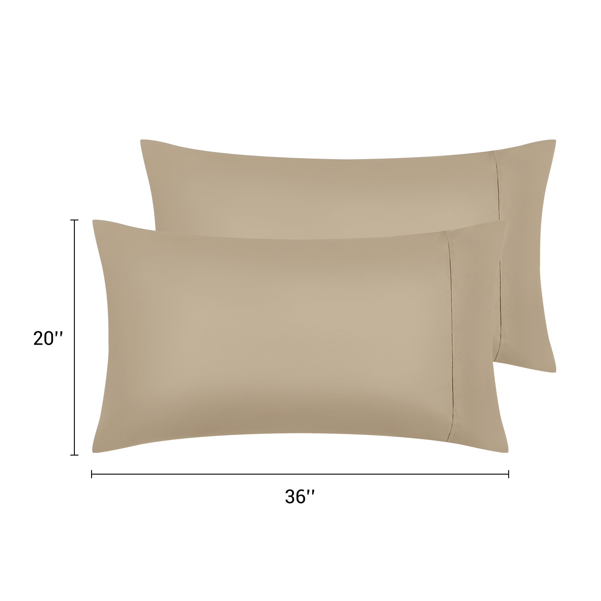 Unique Bargains Pillow Cases with Envelope Closure Pillow Covers 2 pcs King Camel