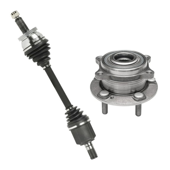 AutoShack Front Left CV Axle Shaft Wheel Hub Bearing Assembly Replacement for 2011-2013 Kia Sorento AWD, FWD 2010-2012 Hyundai Santa Fe AWD, FWD Driver Side 5-Lug 5 HUB010200198