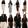 thumbnail image 4 of Women's Plus Size Tops Summer Cotton Floral Emboridered Button Down Short Sleeve Shirts Boho Mexican Button Up Shirts for Women Casual Loose Peasant Tunic-Black/422/G-M, 4 of 13