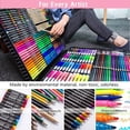 thumbnail image 3 of Set de Arte Profesional 288 Piezas, Kit Dibujo Colores Profesionales, Boceto y kit, Colorear, Ideal Regalo para Niños Niñas, Adultos, Principiantes Artistas 288PCS-NEGRO, 3 of 7