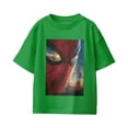 thumbnail image 2 of Marvel Spider-Man Brand New Day Youth Close Up Eye City Poster T-Shirt (Irish Green, XS-XL), 2 of 4