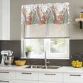 thumbnail image 5 of 2 Pack Valances for Windows, Fall Flower Window Valances for Living Room/Bedroom/Bathroom, Retro Yellow Red Flower Green Leaf Wildflower Light Filtering Kitchen Curtain Valance 54"W x18" L, 5 of 9