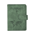 thumbnail image 1 of Porta Pasaporte Funda Protectora Espacio Para Visa Rfid Viaje Verde Oscuro, 1 of 3
