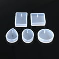 thumbnail image 5 of NUOLUX 5Pcs Silicone Mold Set for Resin Pendant Making Easy to Clean White Durable Shapes, 5 of 5
