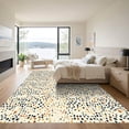 thumbnail image 3 of ODIKA 4'x6' Machine Washable Non-Slip Area Rug, Abstract Navy Blue High Traffic Rug, Blue, 1088831, 3 of 7
