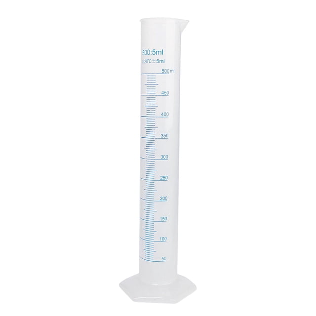 500ml Probeta Cilindro Graduado Plástico Transparente Graduated Cylinder