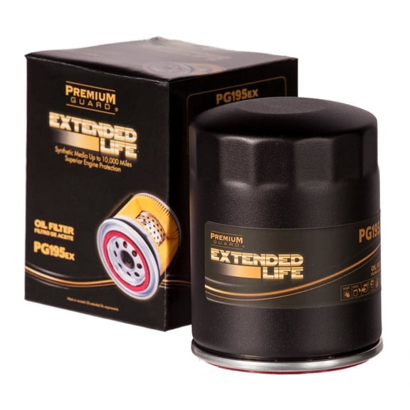 Premium Guard Extended Life Oil Filter up to 10k Miles PG195EX | Fits 2002-2008 Jeep Liberty, 2004-2008 Ford F-150, 2007-2009 Edge, 2008-2015 Mazda CX-9, 2005-2008 Jeep Grand Cherokee