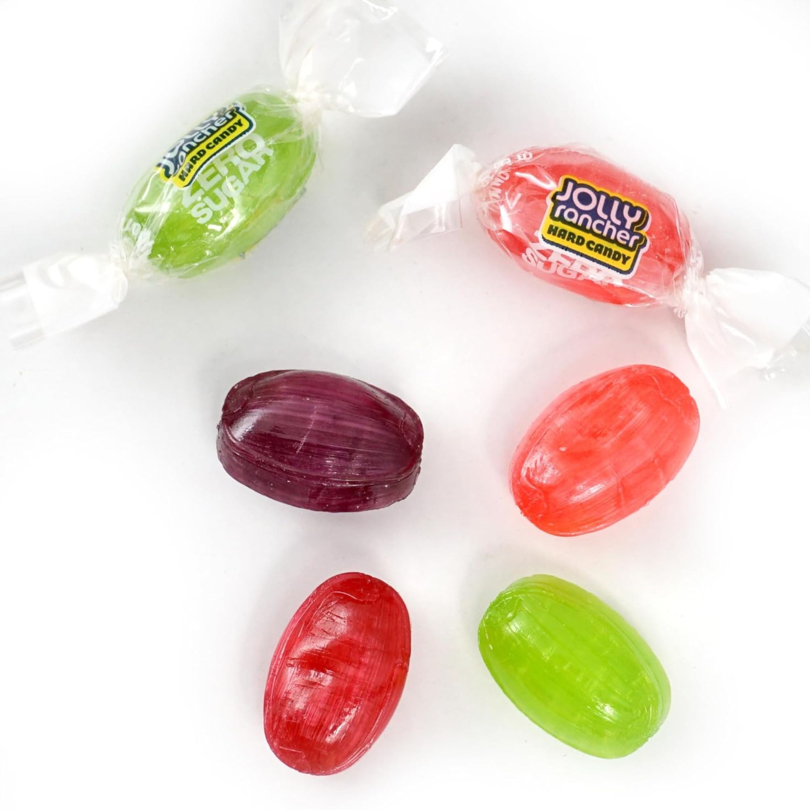 (6 pack) Jolly Rancher Zero Sugar Assorted Fruit Flavored Hard Candy, Bag 3.6 oz