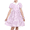 Purple Gingham, variant on Girls Dress Blue Gingham Plaid Pocket School Puff Sleeve With Scrunchy 8 Years