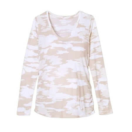 

Isabel Maternity Long Sleeve Scoop Neck Side Shirred Maternity Tee