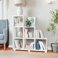 thumbnail image 2 of Cascavel Stair Cubby with 6 Cube Shelves in White. Set of 2, 2 of 7