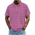 thumbnail image 2 of Fnnxeal Mens Black Striped Performance Polo Shirt Moisture Wicking Quick Dry 4-Way Stretch 95 Polyester 5 Spandex Short Sleeve Side Slit M-4XL,Size 2XL, 2 of 5