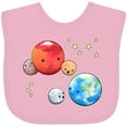 thumbnail image 3 of Inktastic Planetary Playdate Cute Earth, Mars, and Moons Boys or Girls Baby Bib, 3 of 4