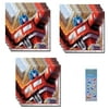 Transformers Birthday Party Supplies Bundle includes Lunch Paper Napkins - 48 Count