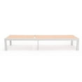 thumbnail image 6 of LeisureMod Marlin Patio Chaise Lounge Chair With Aluminum Frame Light Brown, 6 of 17