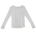 thumbnail image 1 of Goldie T-Shirt Uni Blanc à Manches Longues pour Femme - TP, 1 of 2