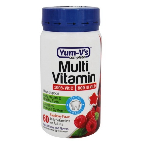 Yum Vs Complete Multi Vitamin Adult Raspberry Jellies, 60 Ea , 3 Pack