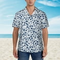 thumbnail image 2 of Fotbe Seaside Primary Color Hawaiian Shirt for Men Unisex Summer Beach Casual Short Sleeve Cotton Linen Button Down Shirts-Medium, 2 of 5