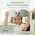 thumbnail image 3 of WeeSprout Snack Containers, Food Grade Silicone Cups, Spill-Proof Tops for Toddlers & Babies, 2 pack, 3 of 7