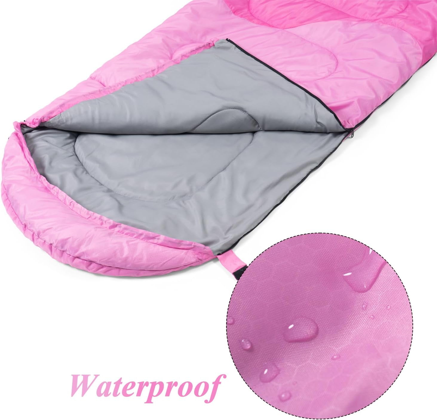 Sleeping Bag  Seasons Suitable for Adult Boys and Girls Camping and Hiking - Warm and Cold Weather Light Poop Carrying Compression Bag Suitable for Spring, Summer, Autumn, and Winter Backpacking Tra
