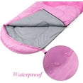 thumbnail image 3 of Sleeping Bag - 3 Seasons for Adults Kids Boys Girls Camping Hiking - Warm Cold Weather Lightweight Portable with Compression Bag for Backpacking in Spring, Summer, Fall and Winter, 3 of 10