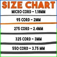 thumbnail image 4 of 95 Cord Tensile Strength - Solar Orange - 1000 Foot Spool - Type 1 Thin Durable Strong Rope for Outdoor Survival Camping Hiking Lanyards Jewelry Necklace Bracelet Making, 4 of 6