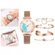thumbnail image 1 of Elegante reloj de 34 mm para mujer con , conjunto de , banda de Oro rosa Hugo brazalete de reloj de acero inoxidable, 1 of 10