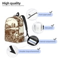 thumbnail image 3 of Balery Train Mochila Clásica Impresa Básica para Viaje, Mochila Escolar Resistente al Agua, Mochila de Lona con Correas Ajustables-Small, 3 of 5