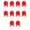 Red, variant on 10pcs Wedding Car Flower Balls Quick Installation Weather Resistant Pull Bows For Bridal Wedding Vehicle Decoration