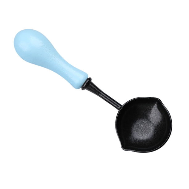 Wax Spoon Non Stick Wax Melting Spoon Wax Sealing Melting Spoon With Wooden Handle Vintage Wax Warmer Elegant Spoon For Wax Gift Envelope Wedding Invi
