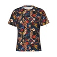 thumbnail image 3 of Naloa Orchids Flowers Men's T-Shirt Sport T-shirt Men's Basic Tee Casual Men's Shirt, Round Neck, Short Sleeves - X-Large, 3 of 5