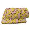 thumbnail image 4 of Banana Foot Rest, Exotic Themed Fun Pop Pattern with Fruit Summer Repetition, Non-Slip Backing Adjustable Ergonomic Memory Foam Leg Support for Office, Rose Mustard, by Ambesonne, 4 of 5