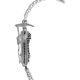thumbnail image 2 of JOYARIS Pulsera Santa Muerte Esclava Zirconias Plata Solida Ley S925 Talla Largo/Ancho: 21.5 cm x 4 mm PT-0000727, 2 of 4