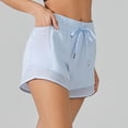 thumbnail image 1 of MKLEKYY Pantalones Cortos Casuales de Yoga de Verano para Mujer con Bolsillos, Ajuste Holgado, Antirozaduras y Diseño de Dos Piezas para Correr y Hacer Ejercicio., 1 of 4