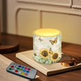 thumbnail image 3 of Kuiaobaty 4 PCS Flameless LED Candle with 4H 8H Timer Remote Retro Butterfly Sunflower Electric Pillar Candle with Color Changing Control for Room Fall Wedding Christmas Decor, 3 of 7