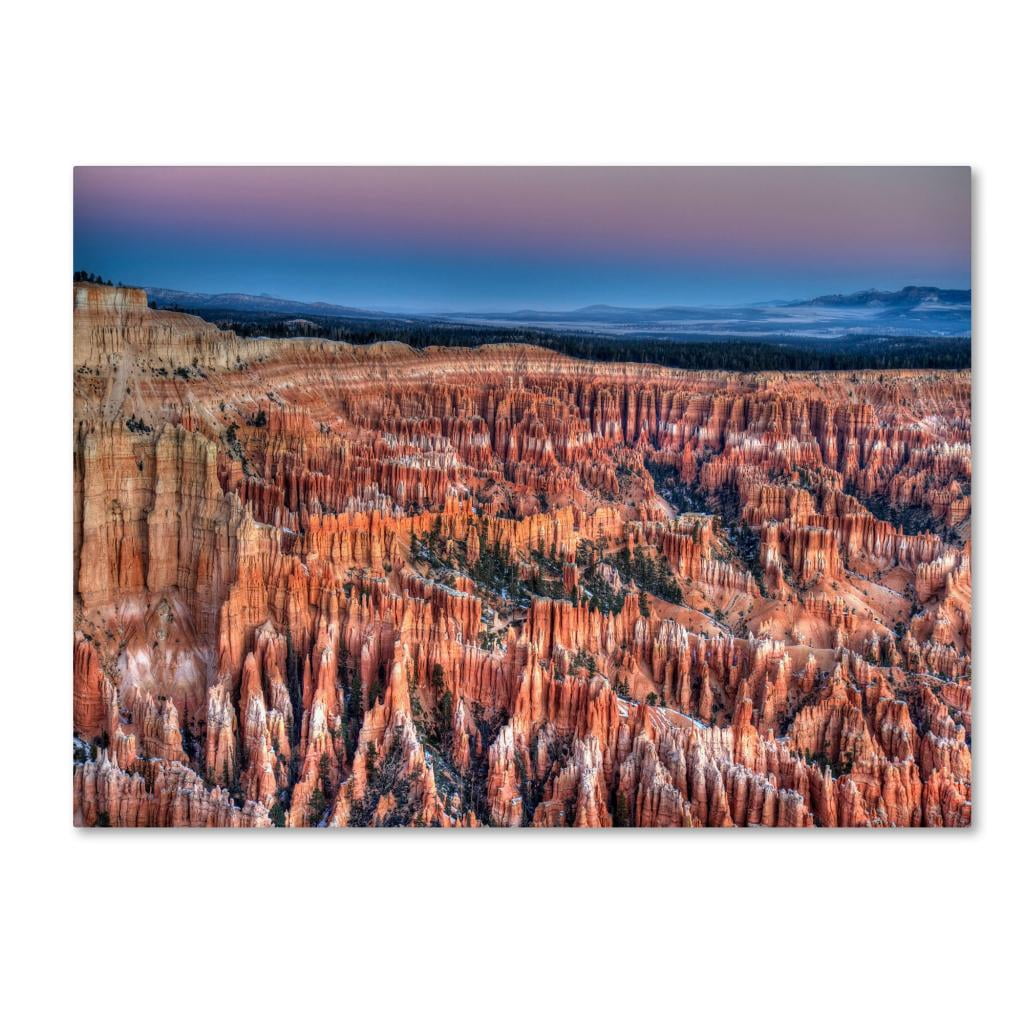 Trademark Fine Art "Bryce Dawn" Canvas Art by Pierre Leclerc