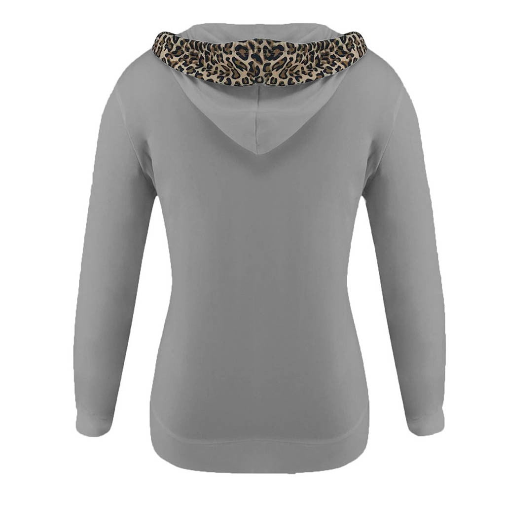 Womens Plus Size Sweatsuits Sets S-5X Zip-Up Hoodie Long Sleeve Sweatshirts Jackets Joggers Pants 2 Piece Leopard Printed Tracksuits Outfits