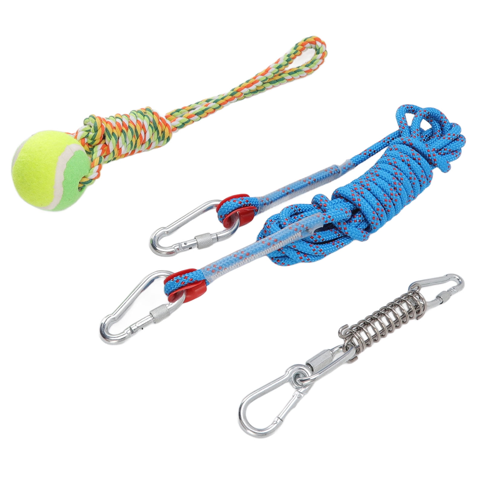 Spring Pole Dog Rope Toys Interactive Hanging Bungee Dog Toys for Medium Large Dogs 16.4ft